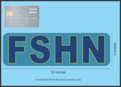 10in x 3in FSHN Fishing Vinyl Bumper magnet Car magnetic Truck magnets