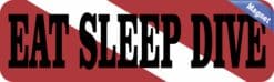 10in x 3in Eat Sleep Dive Vinyl Bumper magnet Car magnetic magnets