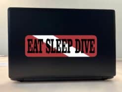 10in x 3in Eat Sleep Dive Vinyl Bumper Sticker Decal Car Window Decals Stickers
