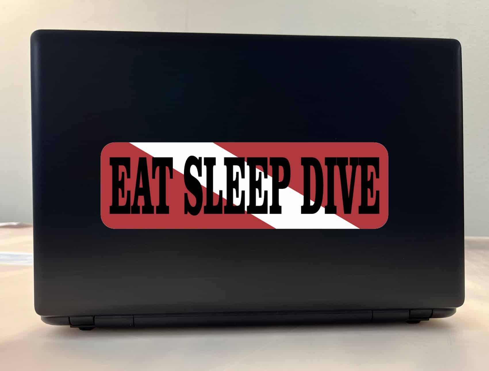 10in x 3in Eat Sleep Dive Vinyl Bumper Sticker Decal Car Window Decals Stickers