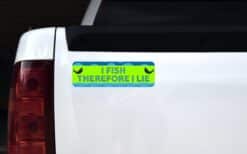 10in x 3in I Fish Therefore I Lie Bumper magnet Vinyl  magnetic magnets
