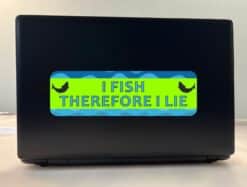 10in x 3in I Fish Therefore I Lie Bumper Sticker Vinyl Decal Window Stickers Decals