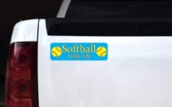 10in x 3in Softball Is My Life Bumper magnet Vinyl magnetic magnets