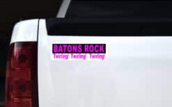 10in x 3in Batons Rock Twirling Bumper Sticker Vinyl Decal Window Stickers Decals