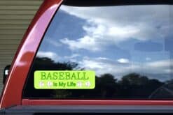 10in x 3in Baseball Is My Life Bumper Sticker Vinyl Decal Window