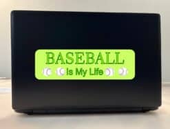10in x 3in Baseball Is My Life Bumper Sticker Vinyl Decal Window