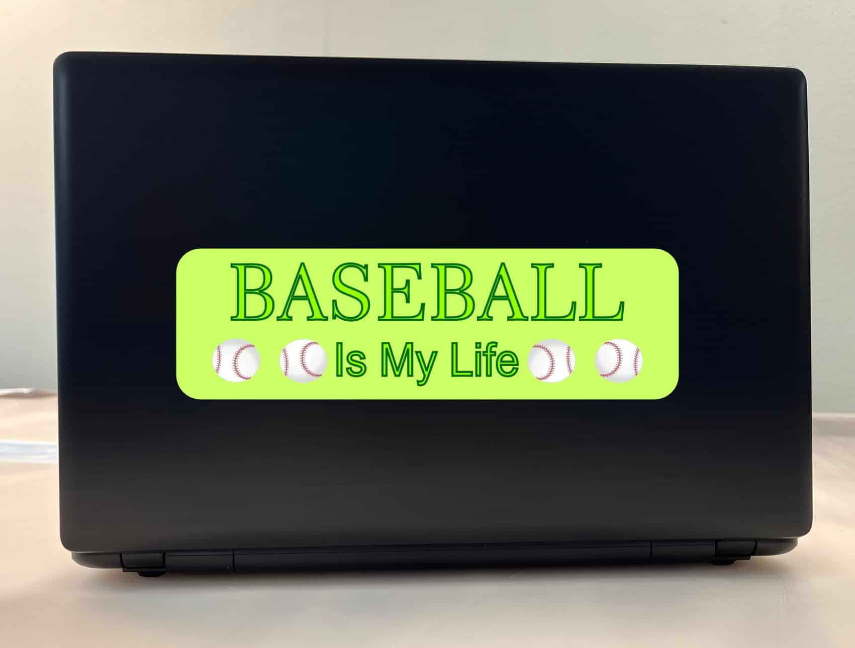 10in x 3in Baseball Is My Life Bumper Sticker Vinyl Decal Window