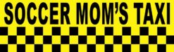 10in x 3in Soccer Mom's Taxi Bumper Sticker Vinyl Decal Window Stickers Decals