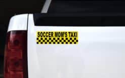 10in x 3in Soccer Mom's Taxi Bumper Sticker Vinyl Decal Window Stickers Decals