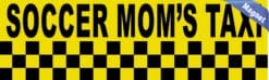 10in x 3in Soccer Mom''s Taxi Bumper magnet Vinyl  magnetic magnets '