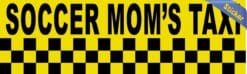 10in x 3in Soccer Mom's Taxi Bumper Sticker Vinyl Decal Window Stickers Decals