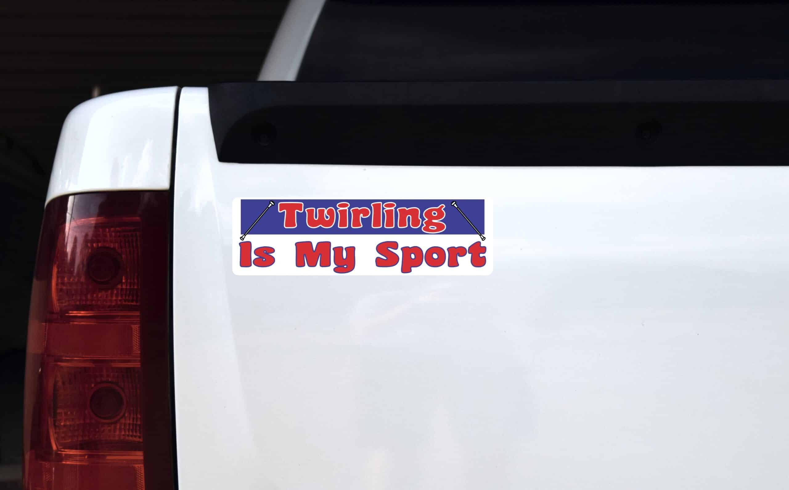 10in x 3in Twirling Is My Sport Bumper Sticker Vinyl Decal Windo