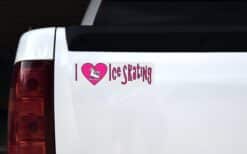 10in x 3in I Heart Ice Skating Love Sports Magnet Magnetic Vehic