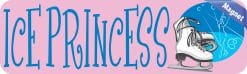 Alternative view of 10in x 3in Ice Princess Skating Sports Magnet Magnetic Vehicle Sign