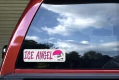 10in x 3in Ice Angel Skating Sports Bumper Sticker Vinyl Window Decal
