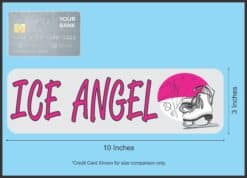 10in x 3in Ice Angel Skating Sports Bumper Sticker Vinyl Window Decal