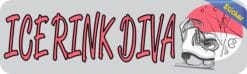 10in x 3in Ice Rink Diva Skating Sports Bumper Sticker Vinyl Window Decal