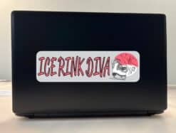 10in x 3in Ice Rink Diva Skating Sports Bumper Sticker Vinyl Window Decal
