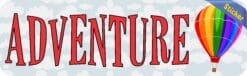 10in x 3in Adventure Ballooning Bumper Sticker Window Stickers Vinyl Decals Car Decal