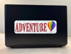 10in x 3in Adventure Ballooning Bumper Sticker Window Stickers Vinyl Decals Car Decal