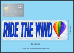 10in x 3in Ride The Wind Ballooning Vinyl Vehicle Magnet Magnetic Sign Car Magnets