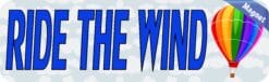 10in x 3in Ride The Wind Ballooning Vinyl Vehicle Magnet Magnetic Sign Car Magnets