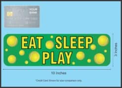 10in x 3in Eat Sleep Play Tennis Bumper Sticker Vinyl Decal Vehicle Stickers