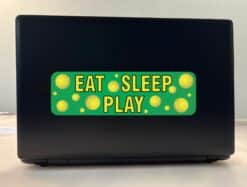 10in x 3in Eat Sleep Play Tennis Bumper Sticker Vinyl Decal Vehicle Stickers