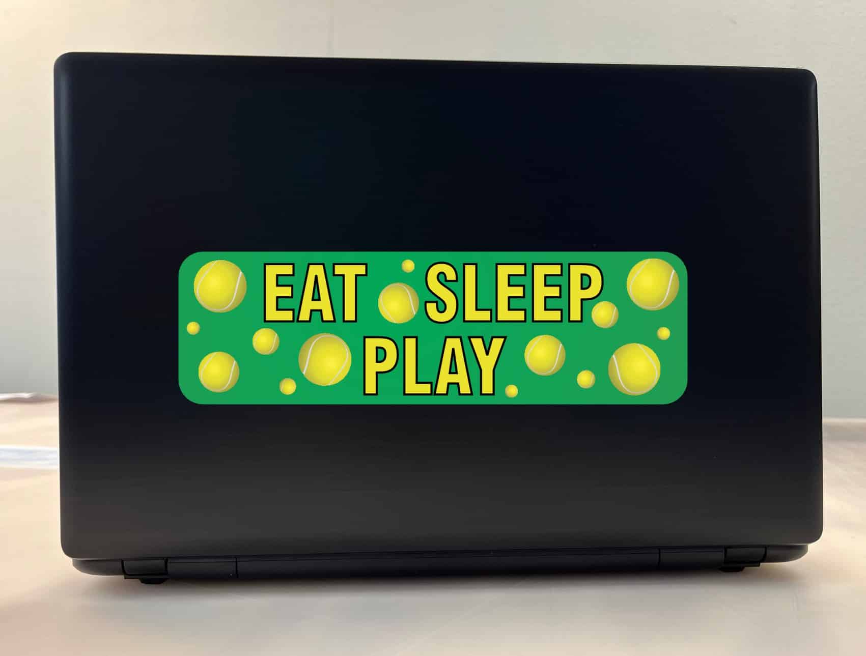 10in x 3in Eat Sleep Play Tennis Bumper Sticker Vinyl Decal Vehicle Stickers