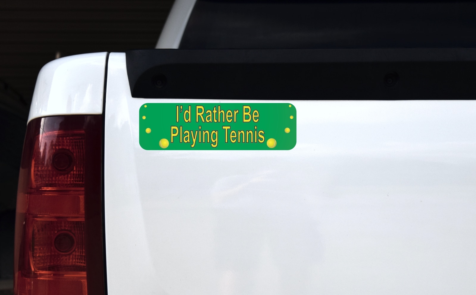 10in x 3in Rather Be Playing Tennis Bumper magnet magnetic magnets