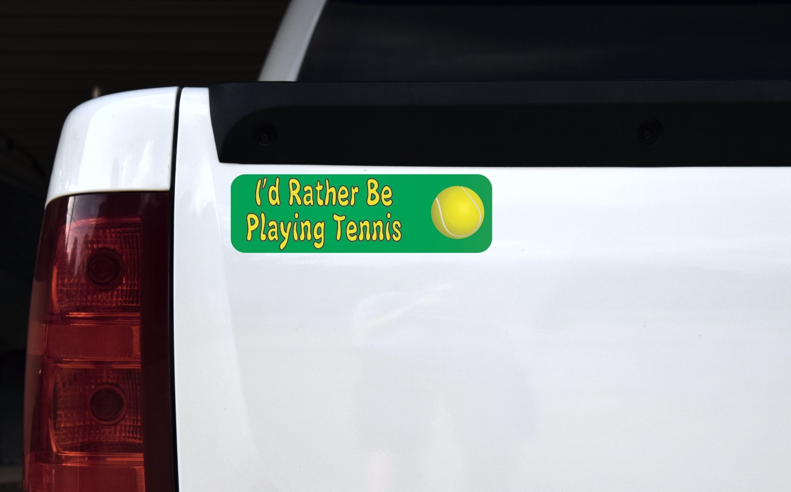 10in X 3in Id Rather Be Playing Tennis Bumper Sticker