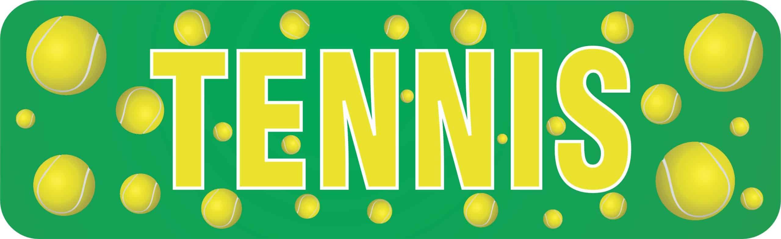 10in x 3in Tennis Magnet