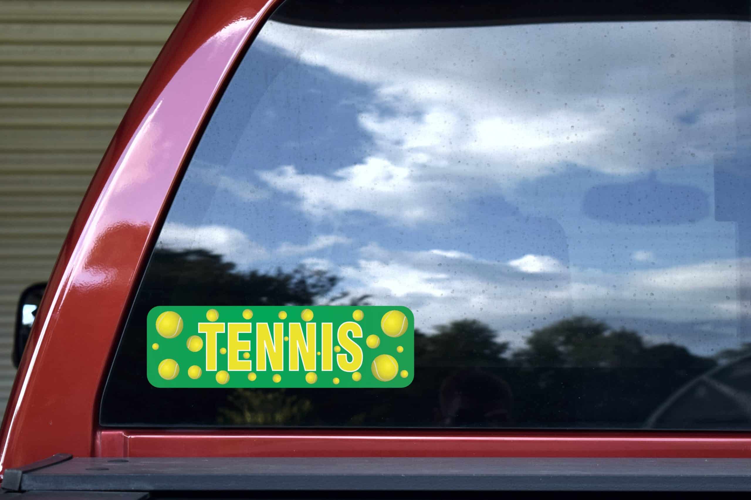 B-20-22: Tennis Bumper Stickers window decal sticker car decals tennis player - Image 5