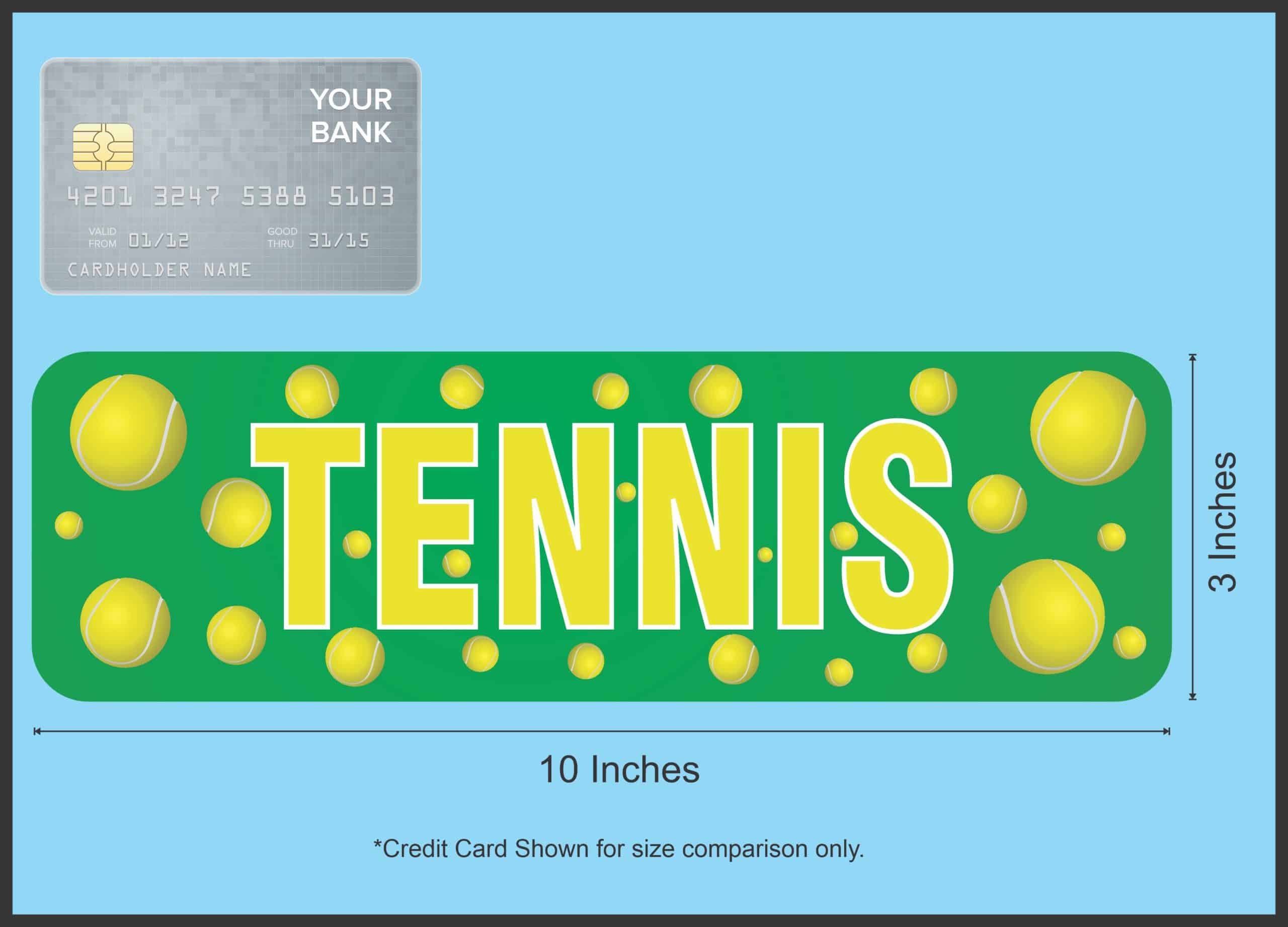 10in x 3in Tennis Magnet - Image 4