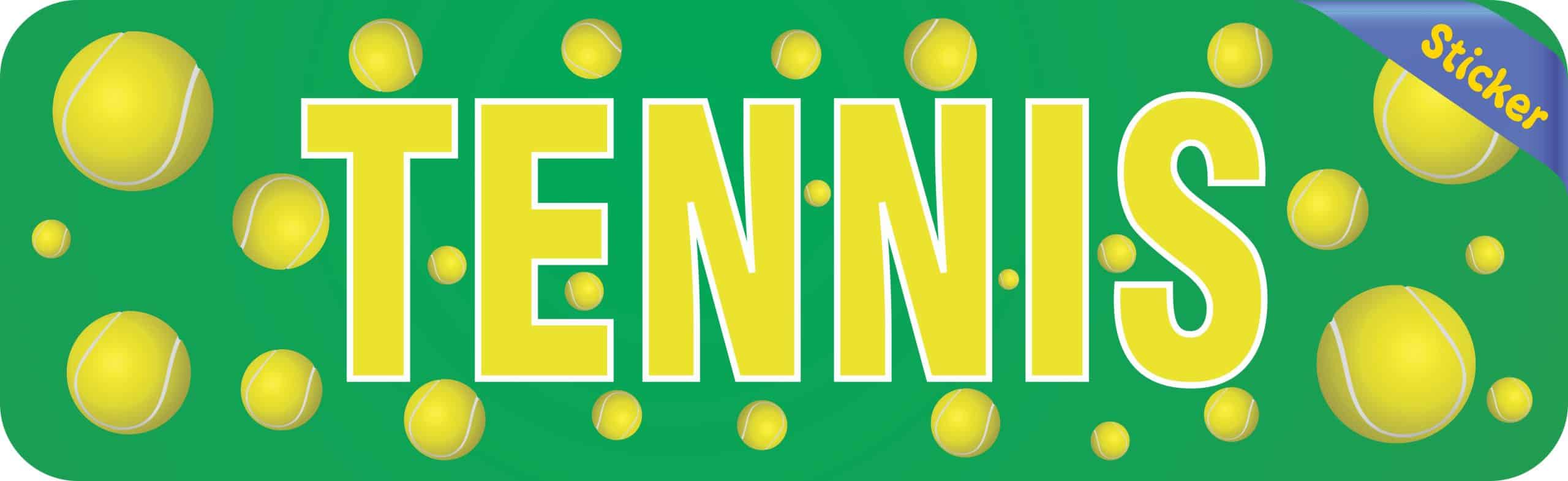 B-20-22: Tennis Bumper Stickers window decal sticker car decals tennis player - Image 2