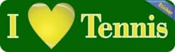 10in x 3in I Love (Heart) Tennis Bumper Stickers Window Decal St