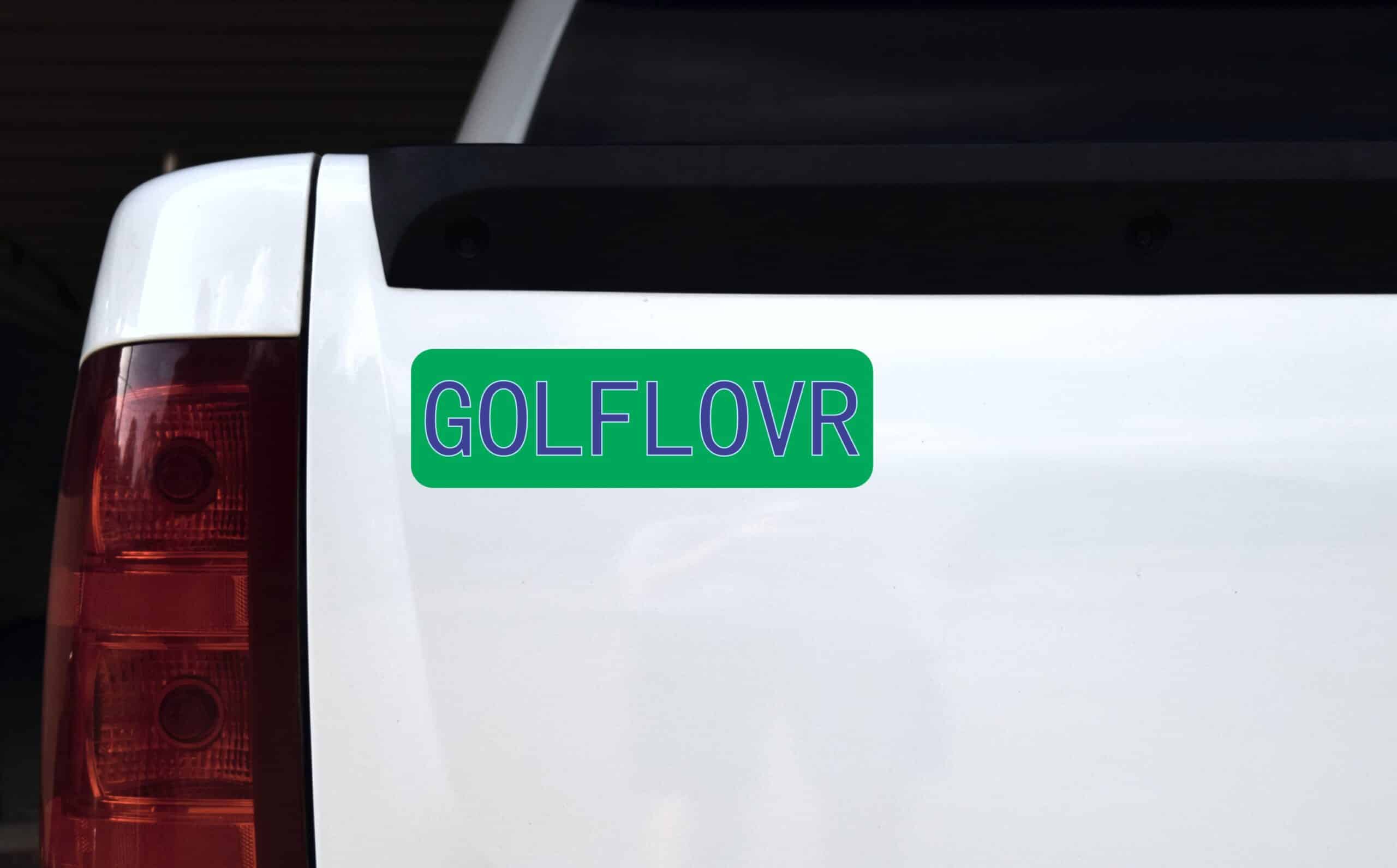 10in x 3in Golf Lovr(lover) Bumper magnets player magnetic car magnet