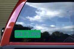 10in x 3in Golf Lovr(lover) Bumper Stickers player window decals car decal sticker