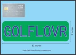 10in x 3in Golf Lovr(lover) Bumper Stickers player window decals car decal sticker