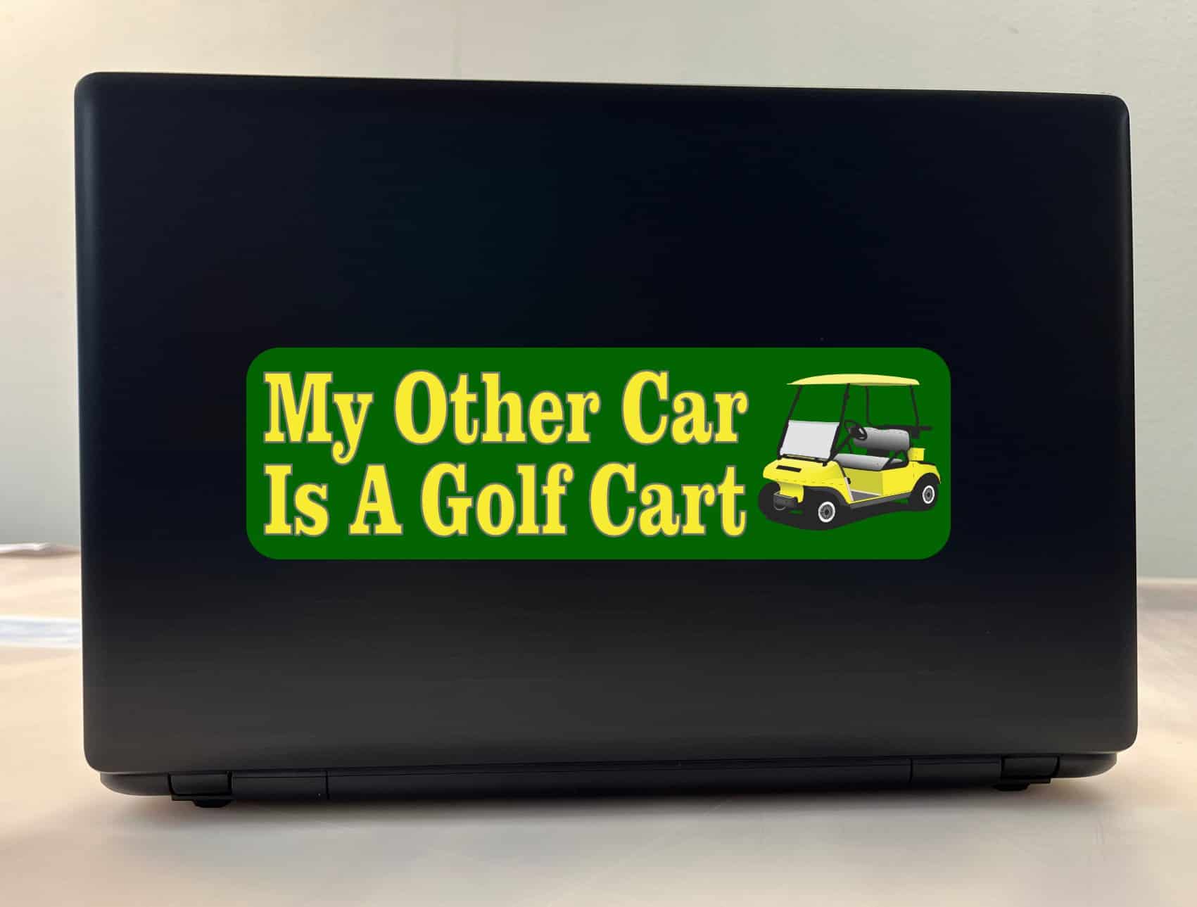 10in x 3in My Other Car Is Golf Cart Bumper Stickers Window Decals Decal Sticker - Image 3