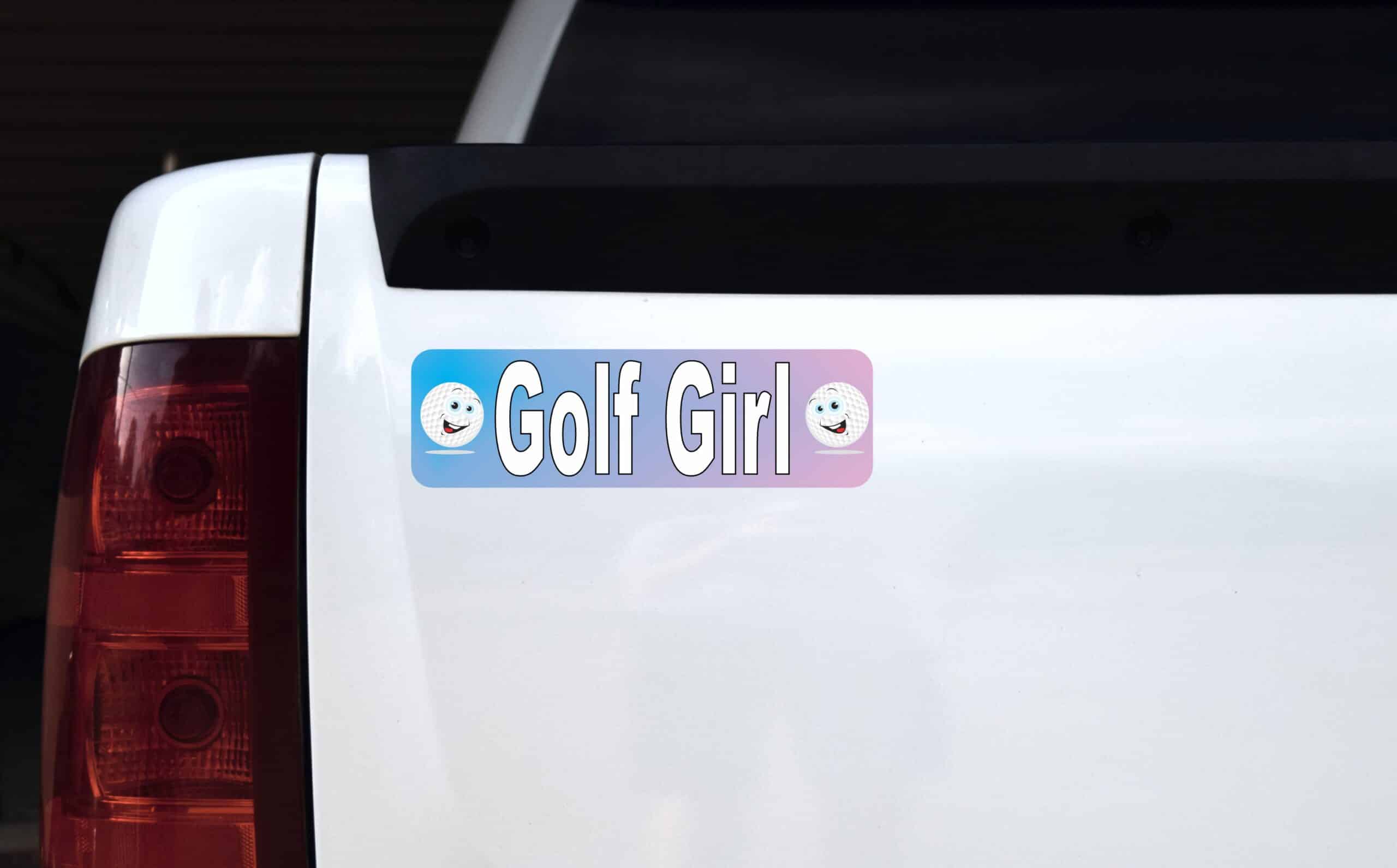 10in x 3in Golf Girl Bumper magnets magnetic magnet golfer player