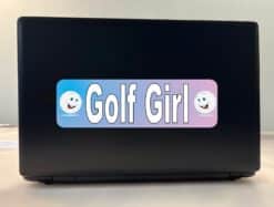 10in x 3in Golf Girl Bumper Stickers window decals decal sticker golfer player