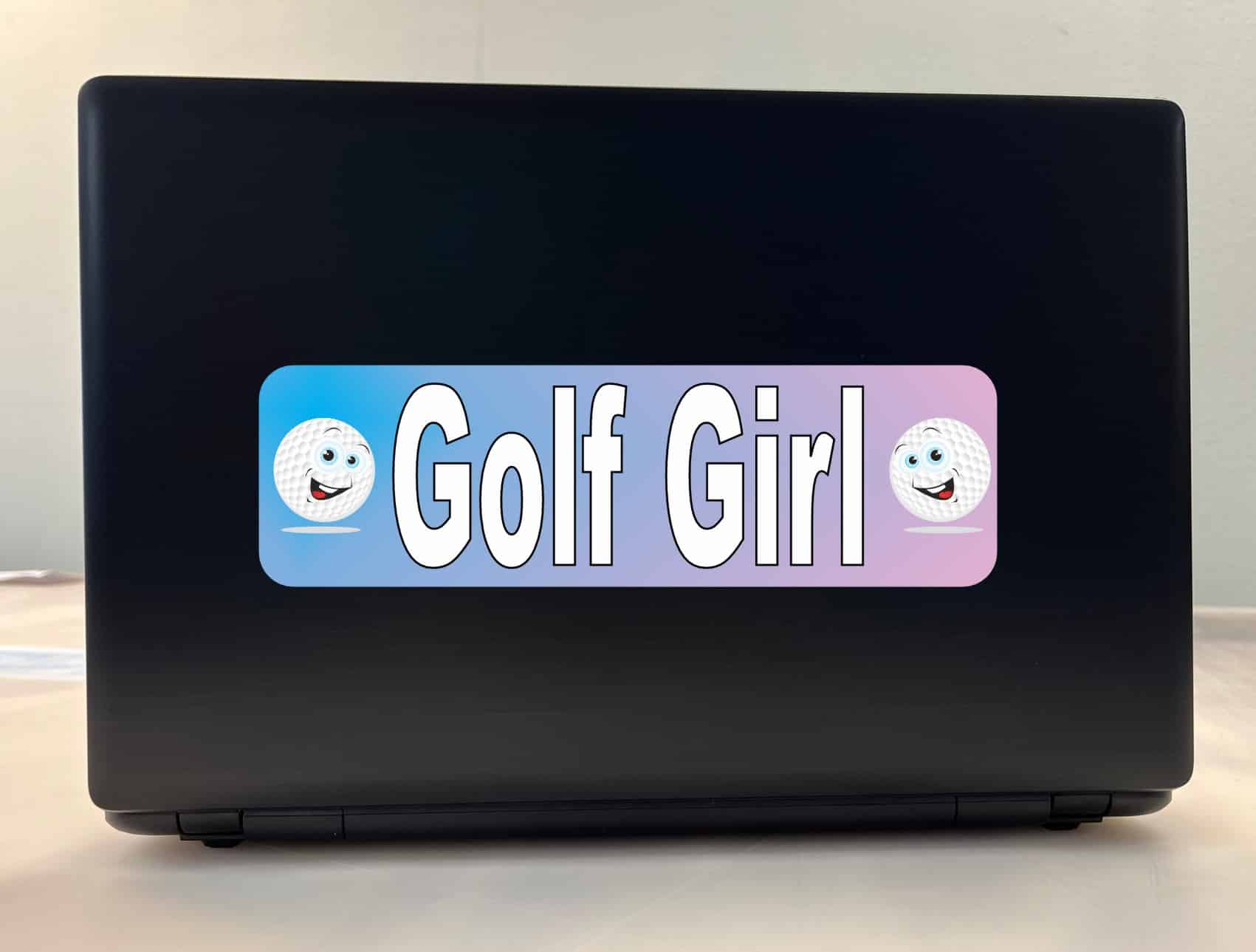 10in x 3in Golf Girl Bumper Stickers window decals decal sticker golfer player