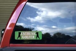 10in x 3in Extreme Golfer Bumper Stickers window decals decal sticker golf balls