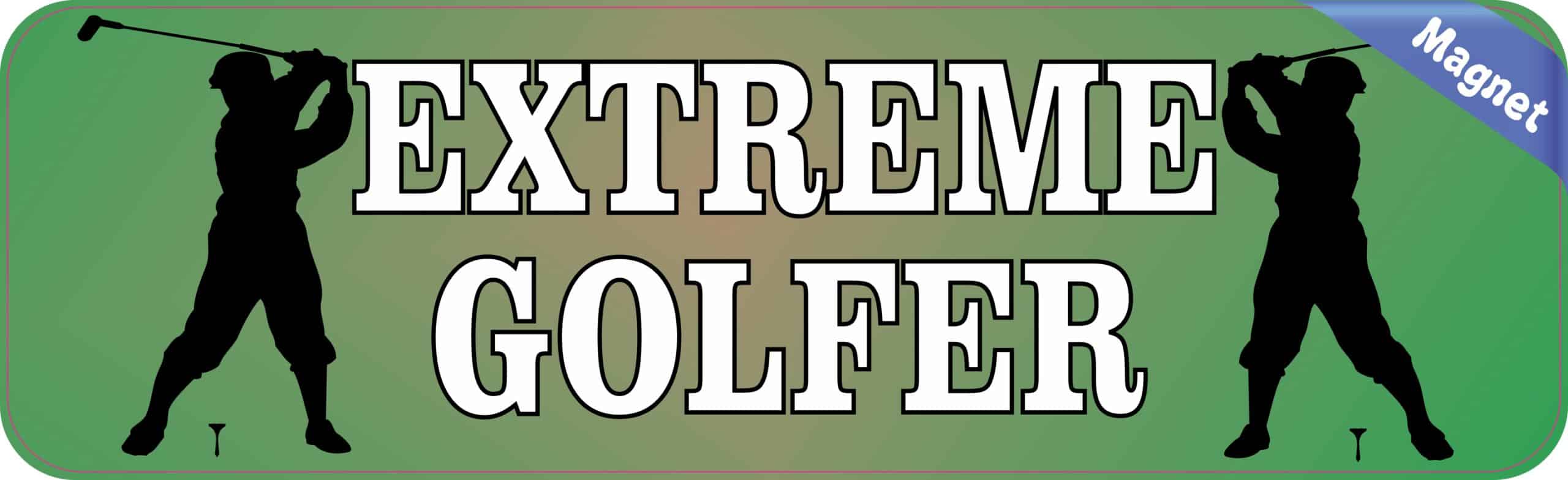 10in x 3in Extreme Golfer Bumper magnets magnetic magnet golf balls