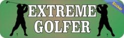 10in x 3in Extreme Golfer Bumper Stickers window decals decal sticker golf balls