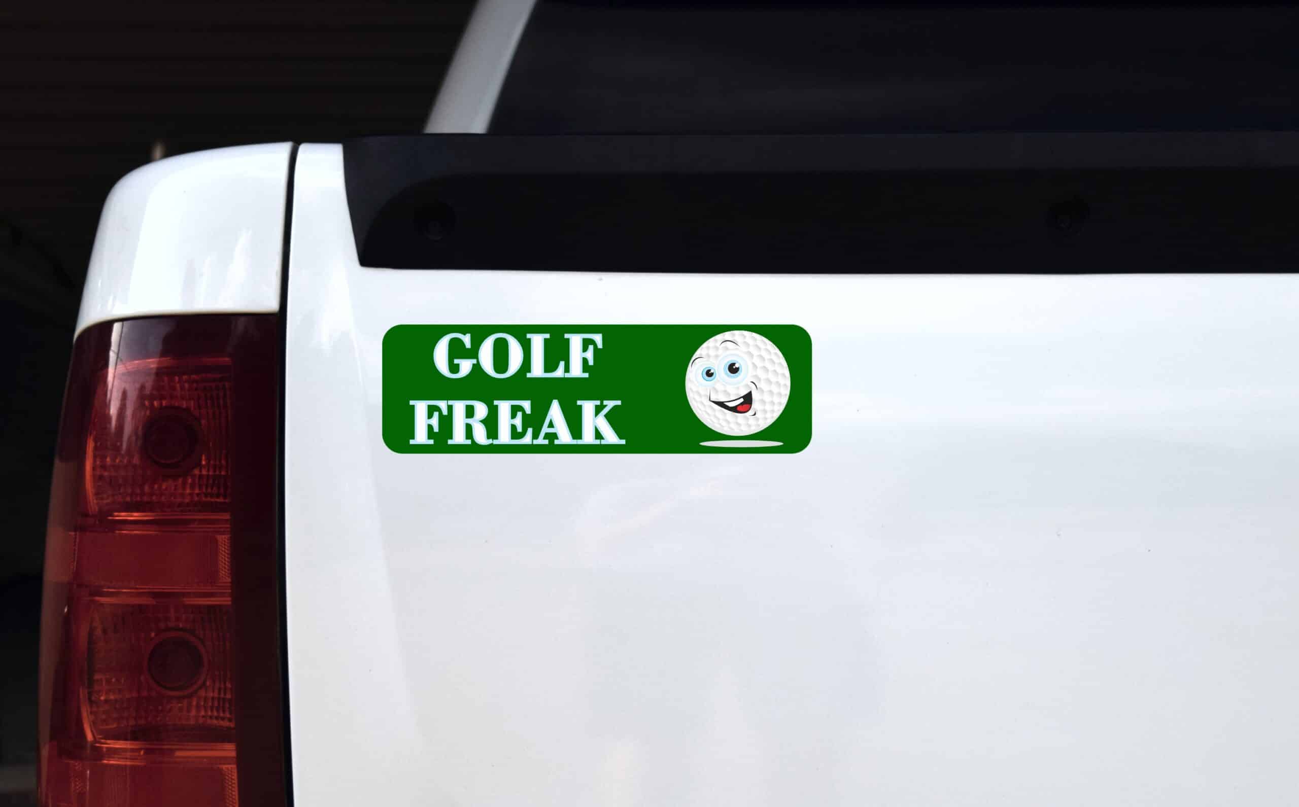 10in x 3in Golf Freak Bumper magnets magnetic magnet golf balls