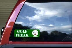 10in x 3in Golf Freak Bumper Stickers window decals decal sticker golf balls
