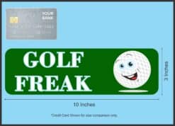 10in x 3in Golf Freak Bumper magnets magnetic magnet golf balls