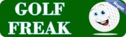 10in x 3in Golf Freak Bumper magnets magnetic magnet golf balls